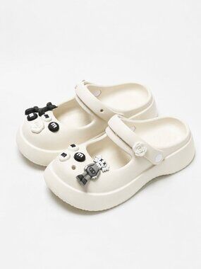 Women's Platform Mary Jane Clogs~EVA Sandals with Cartoon Decorations